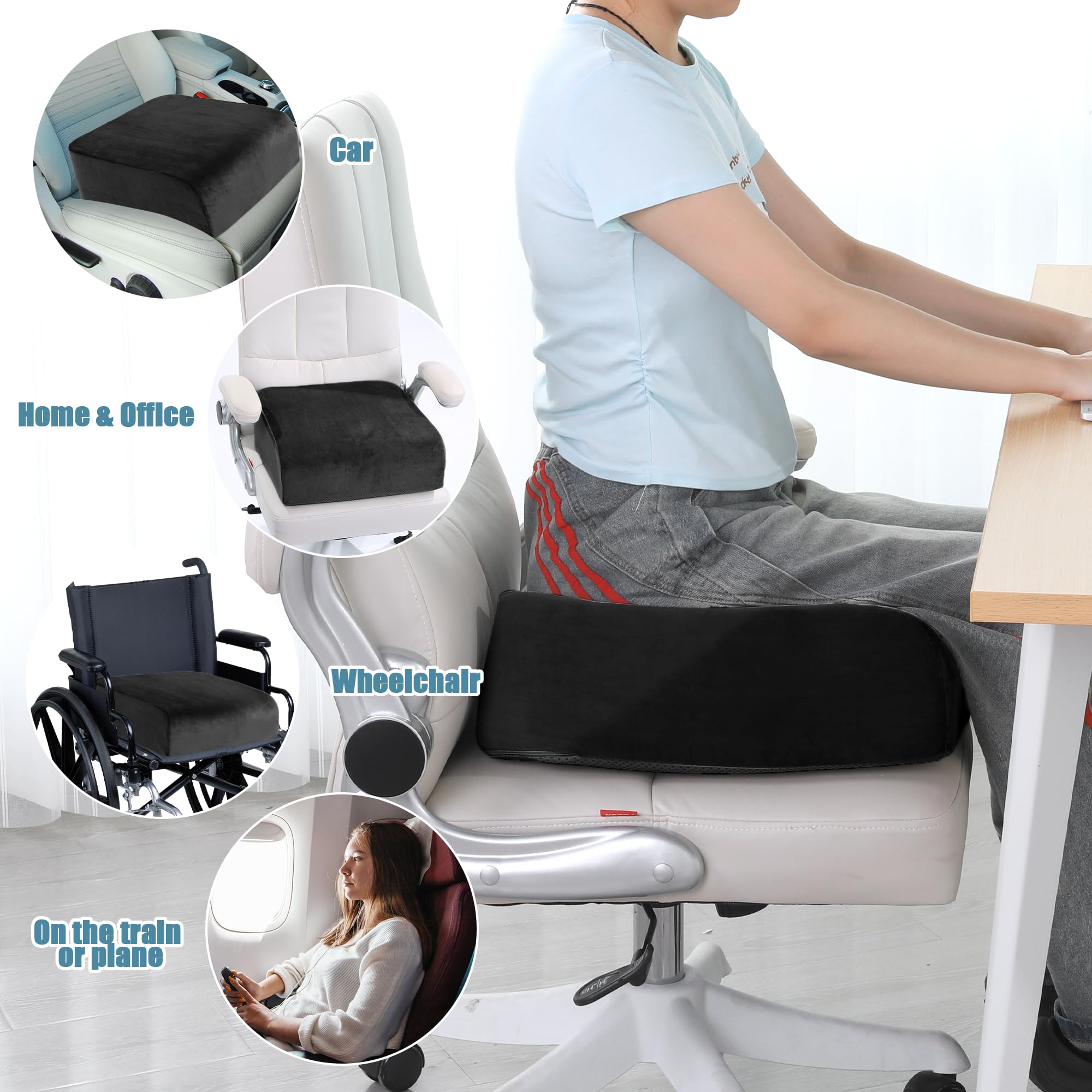 Cojín Elevador De Asiento De Seguridad Para Niños, Cómodo Y