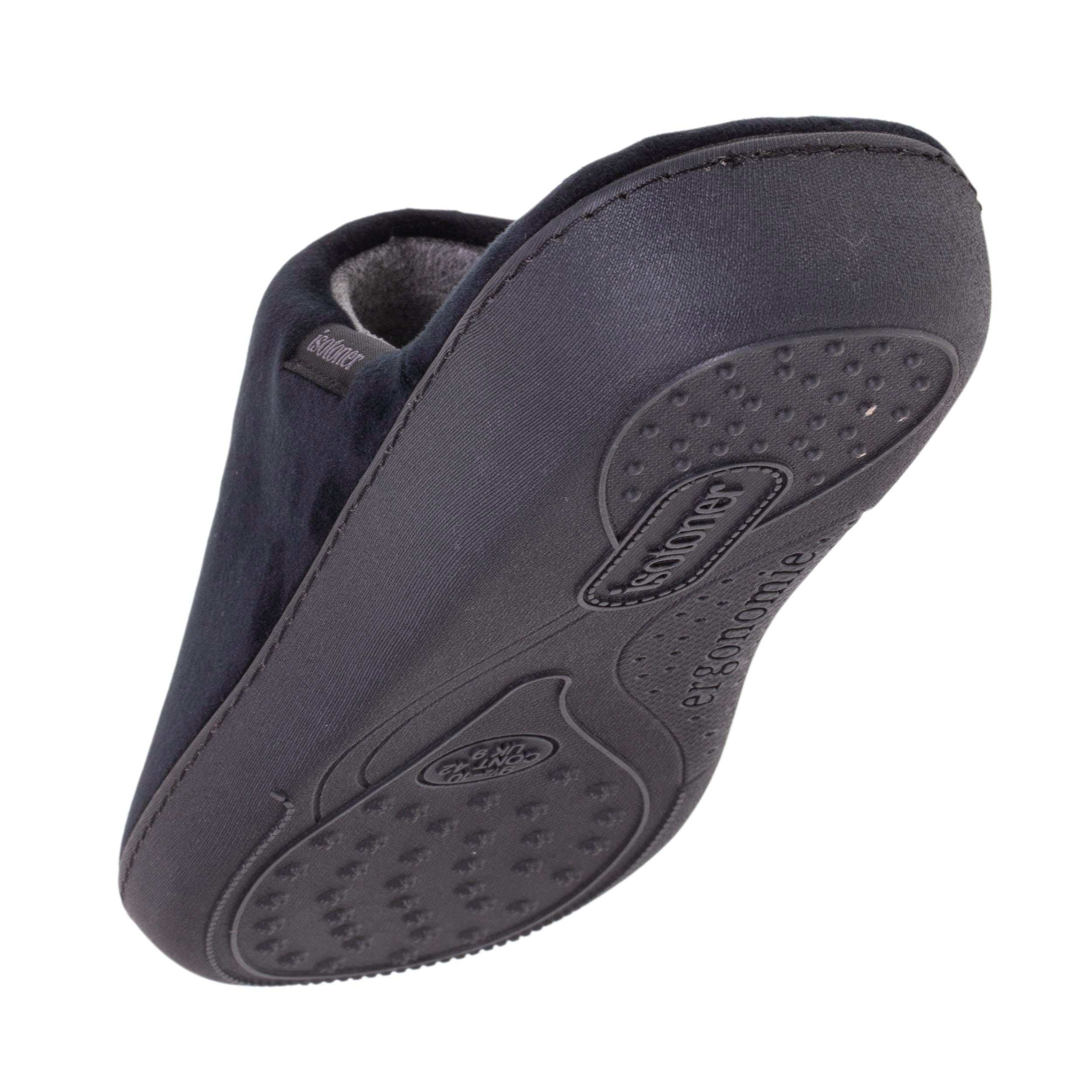 Isotoner Chaussons pantoufles Mules homme ultra confortables à mémoire de forme, intemporelles et élégantes,