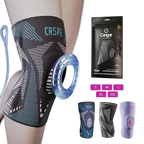 Miniatura 8 de Rodillera de compresión para mujeres y hombres para dolor de rodilla, soporte de rodilla con almohadilla de gel para rótula y estabilizador lateral,