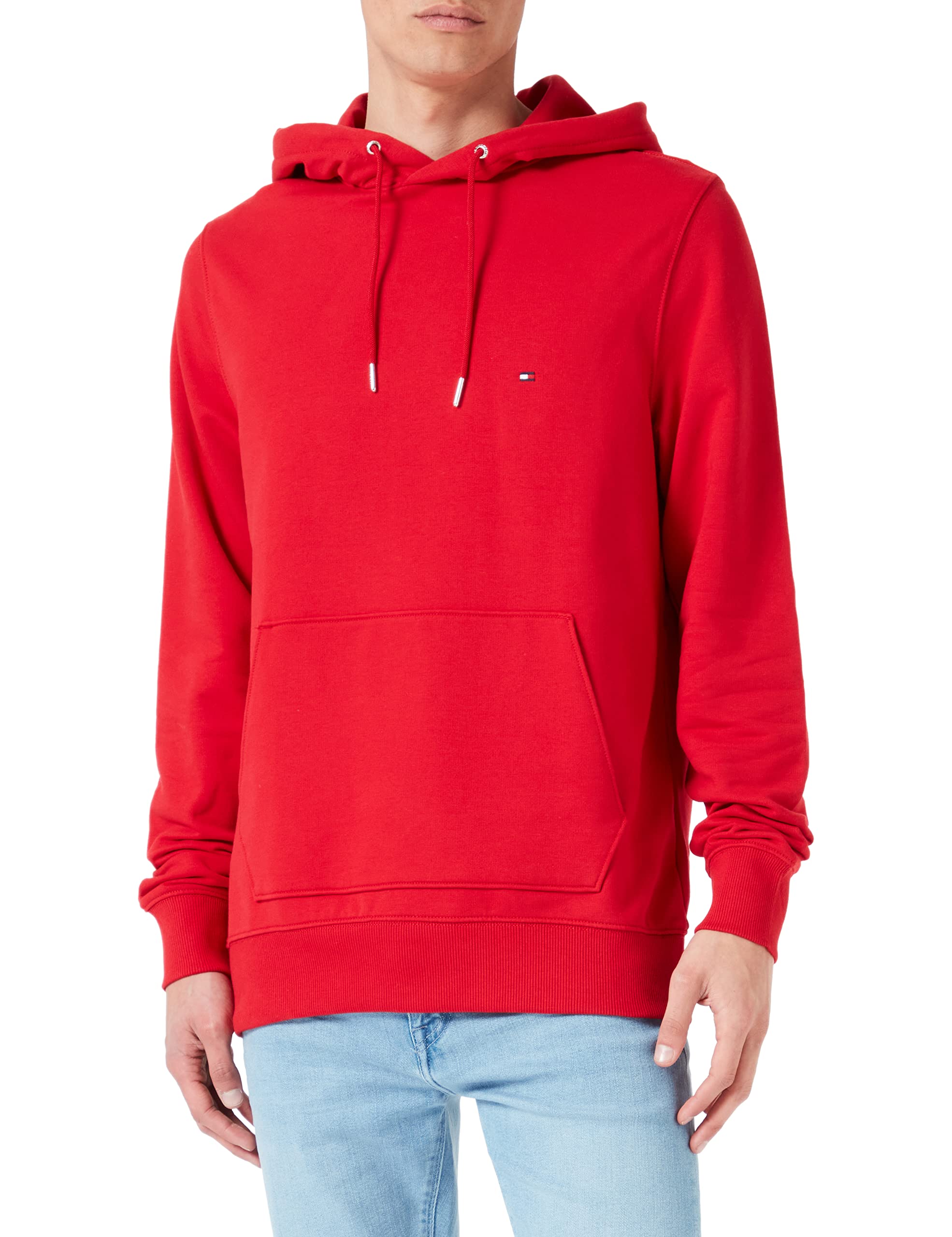 Tommy Hilfiger Men 1985 Hoodie, Red (Primary Red), M
