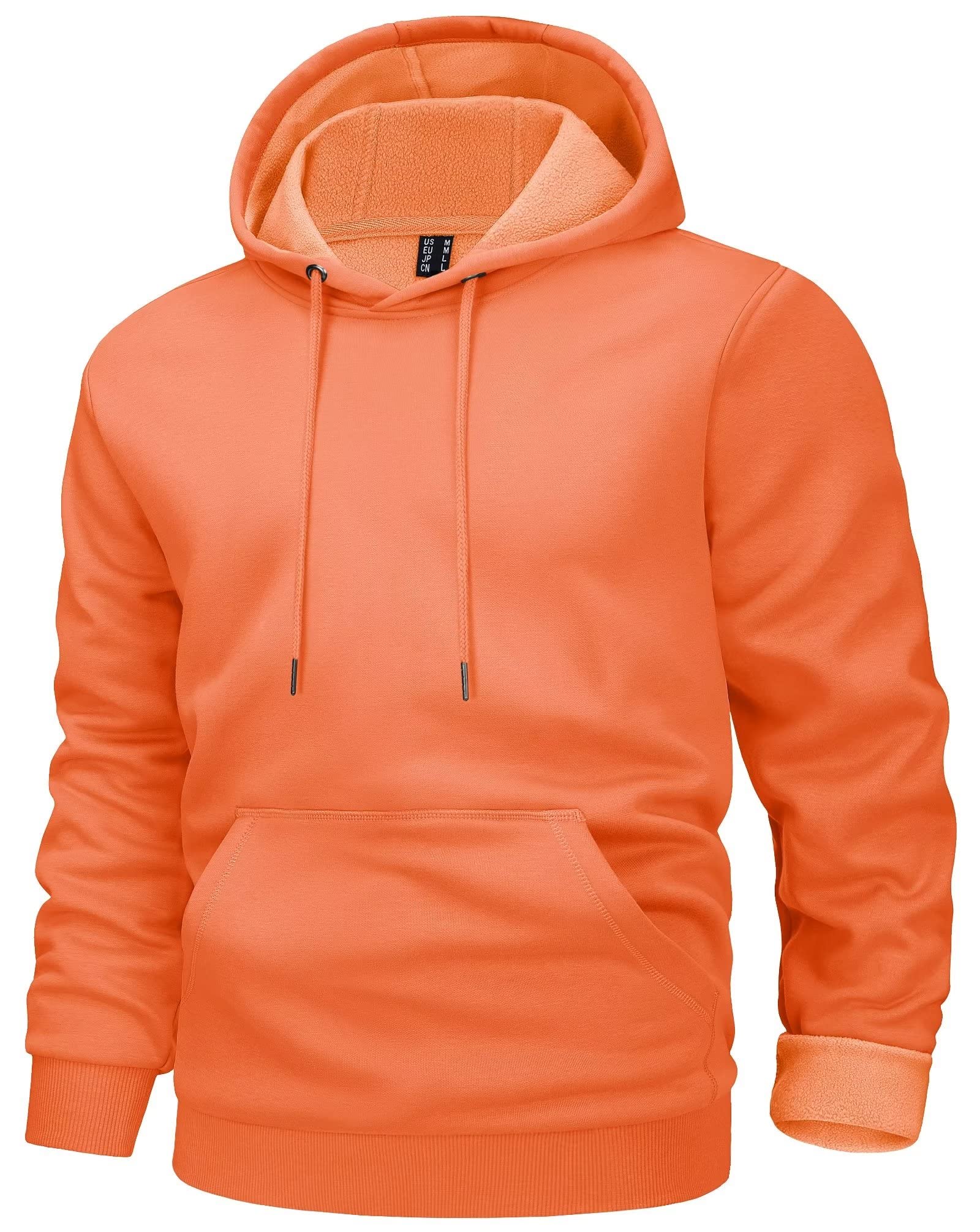 MAGCOMSEN Men's Active Hoodies Fleece Lined Sweatshirts Casual Athletic Workout Pullover With Kangaroo Pocket