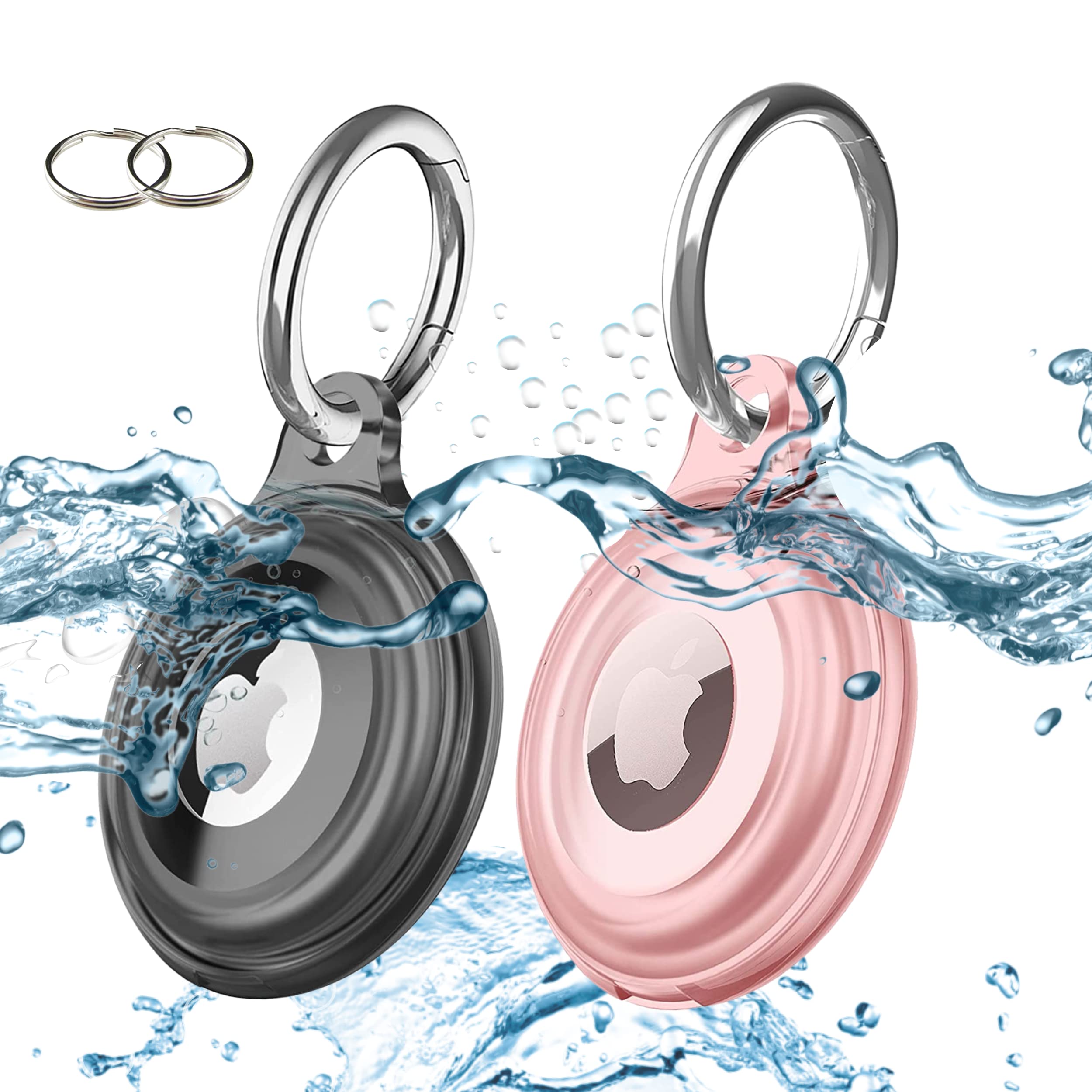 Waterproof Airtag keychian Holder Pack of 2 for airtag