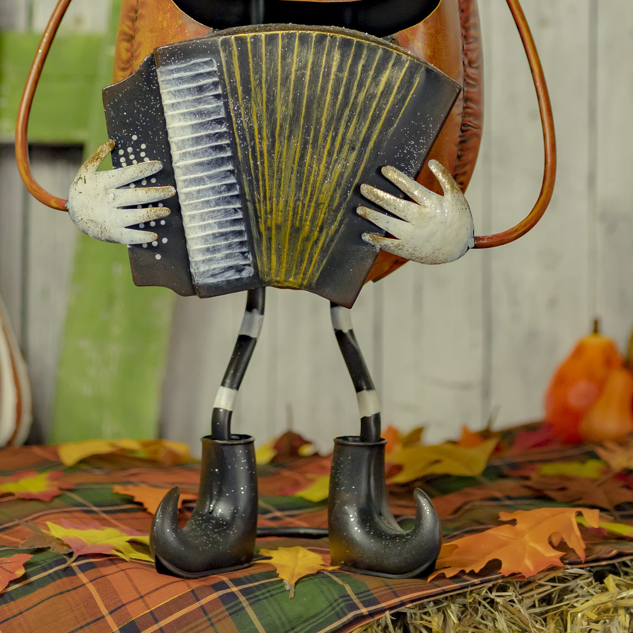 Amazon.com: Zaer Ltd. Standing Metal Halloween Jack-O-Lantern