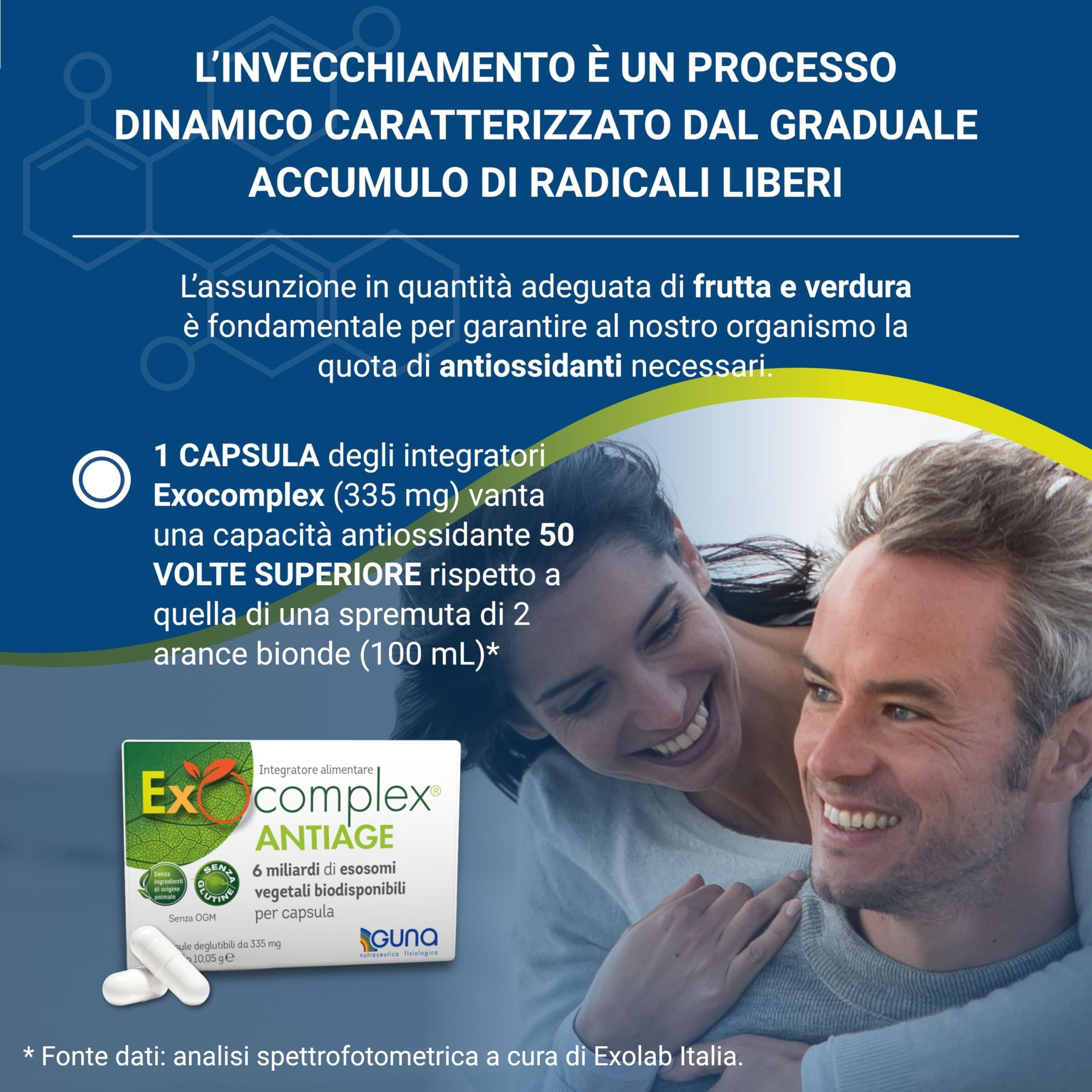 GUNA - Guna Exocomplex Antiage Integratore Antietà 30 Capsule