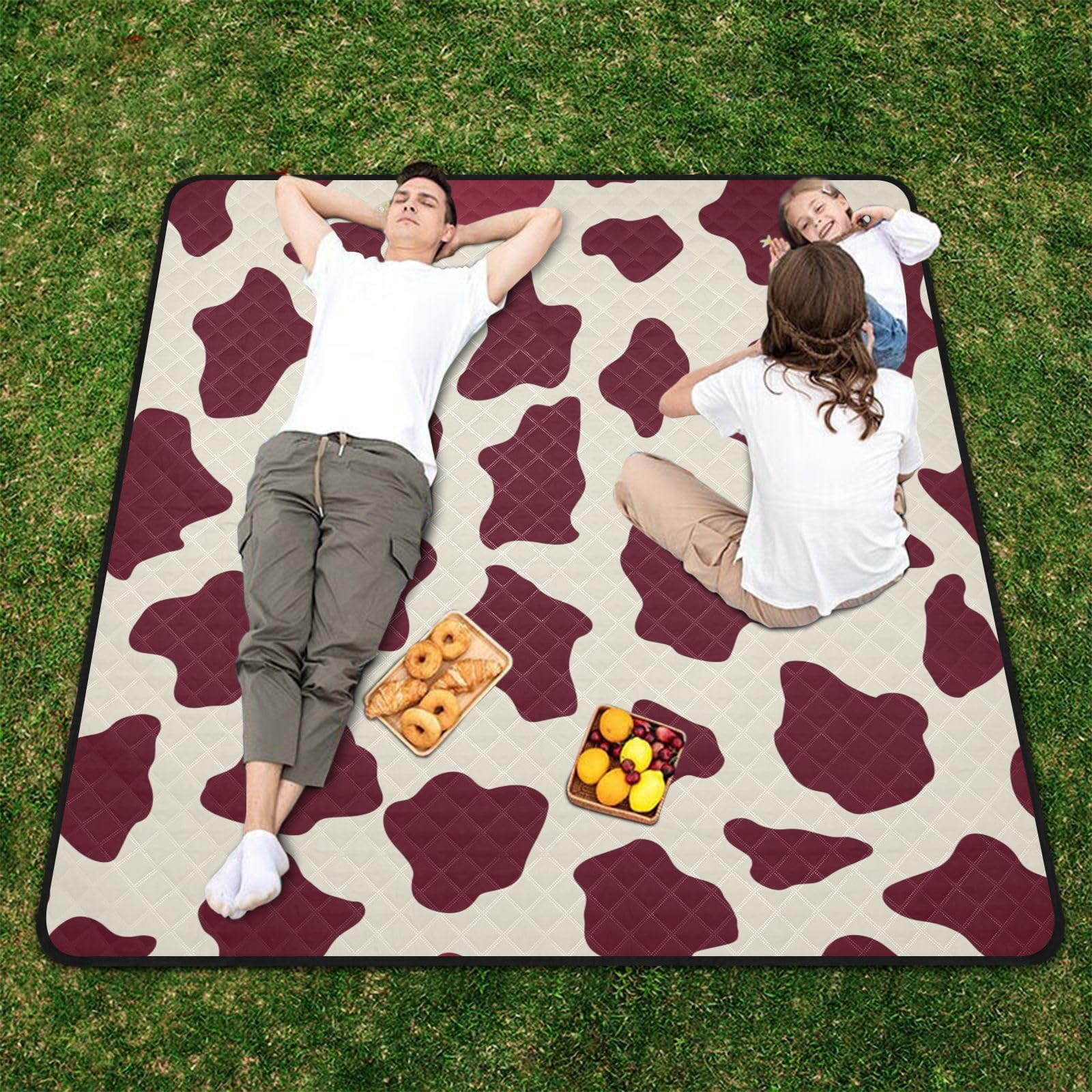 Manta de picnic impermeable para fiestas al aire libre, tamaño XXL, ideal para 4 a 6 adultos, para conciertos, etc
