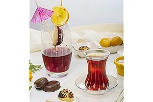 Arya Decor Tea Cup and Saucer Set: Turkish Teacups for an Elegant Tea Time