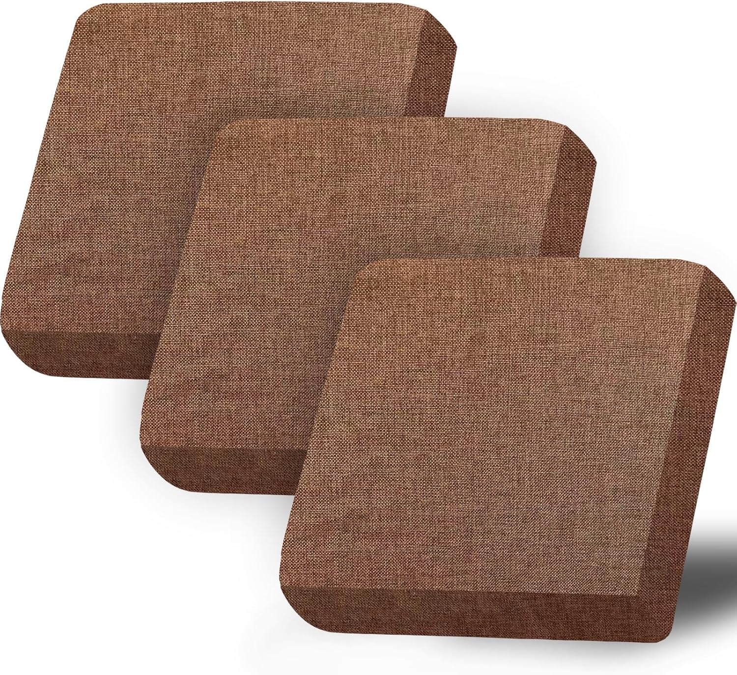 Ntomtuex Linen Couch Cushion Cover Sofa Cover for Furniture Replacement Chair Cushion Protector for Pets Slipcover Loveseat Sofa Cushion Furniture Protector Seat Brown 3 Pieces