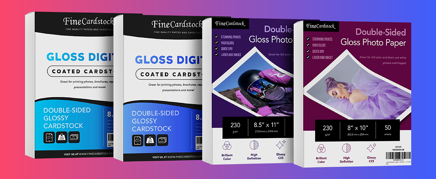 Amazon.com : 8.5x11 Gloss Digital Paper, Perfect for Color Laser