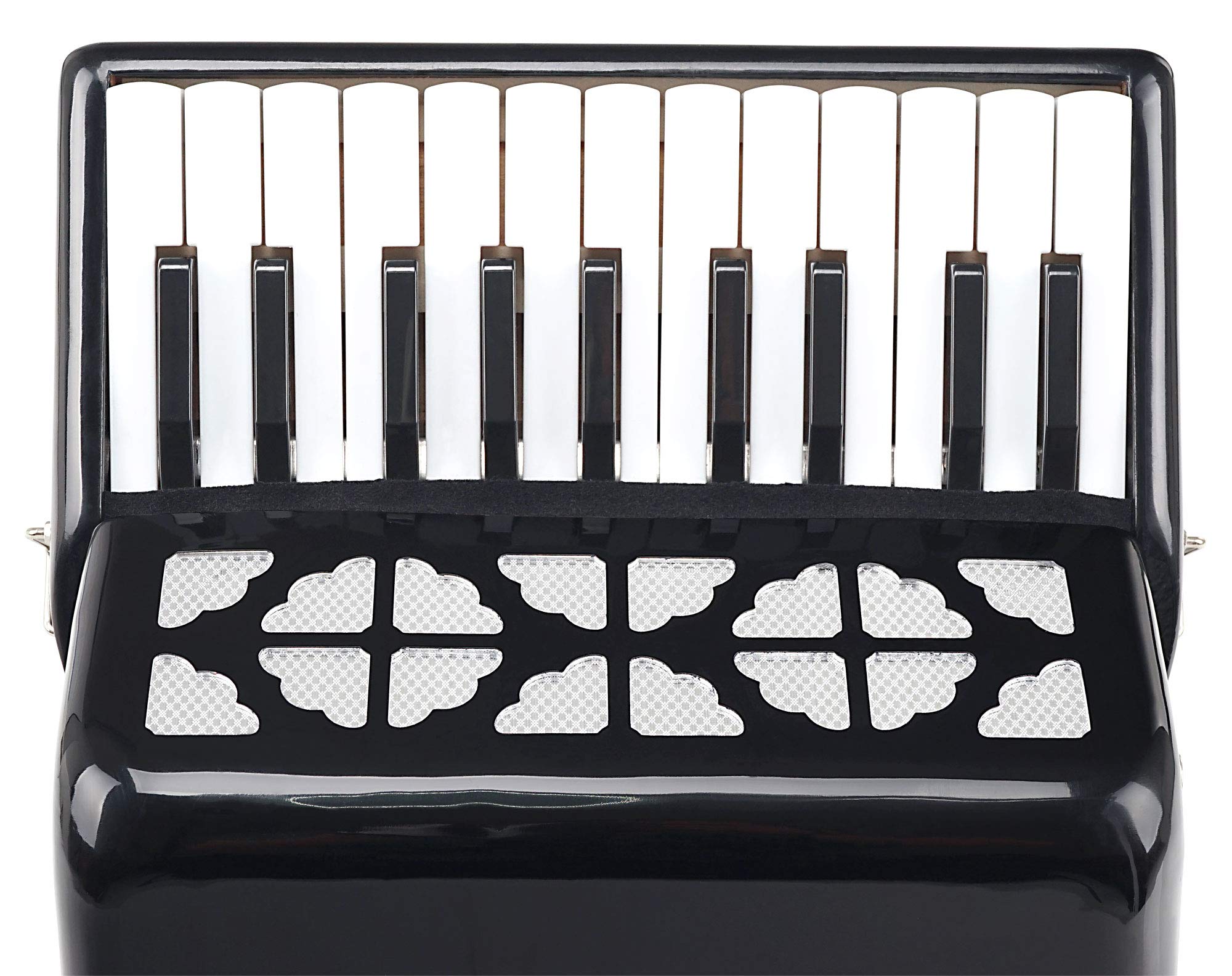 Classic Cantabile Secondo Junior Accordéon 8 Basses (22 touches aiguës, 8 touches basses, incl. sangle de transport et housse) noir