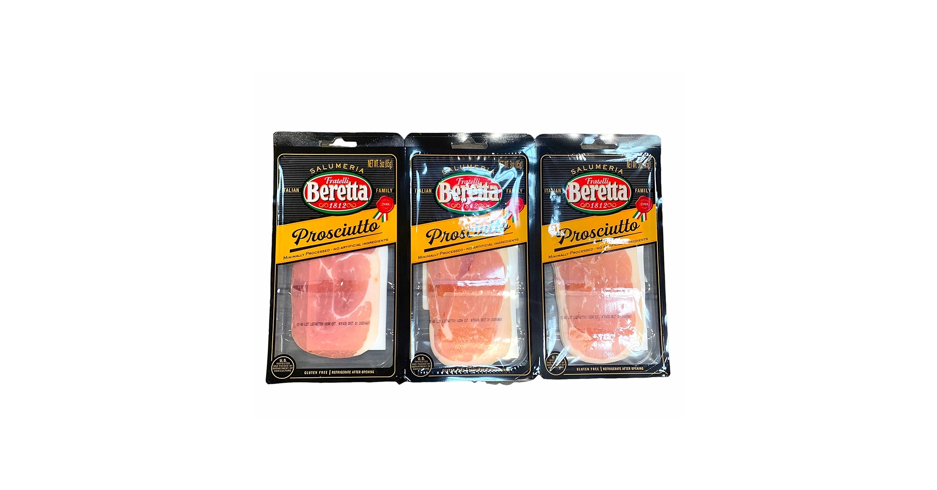 Amazon.co.jp: プロシュート 生ハム 255g (85g×3袋) Prosciutto