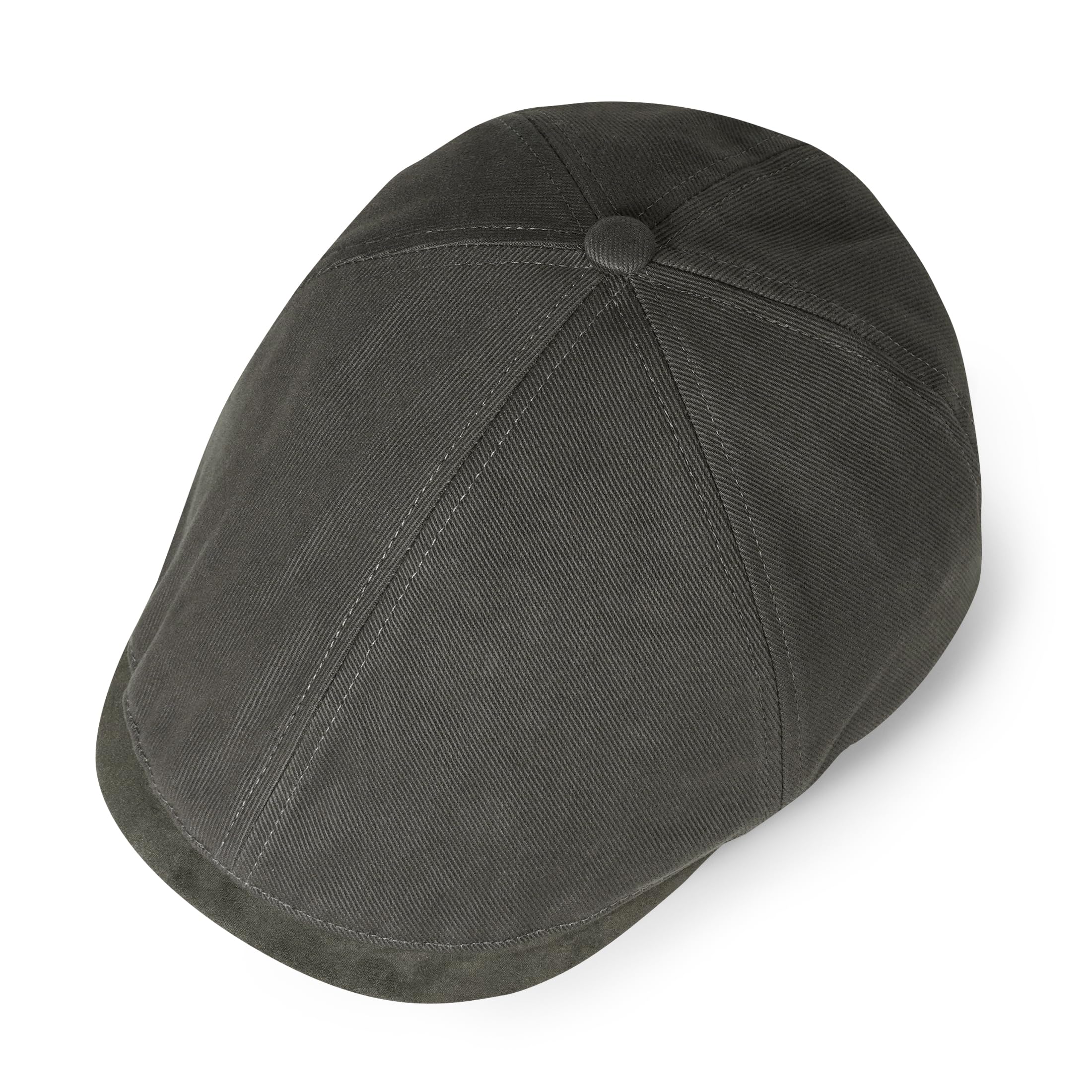 Clakllie Schiebermütze Flat Cap aus Baumwolle Schirmmütze für Herren Damen Gatsby Newsboy Cap Baskenmütze Gatsby Ivy Irish Hat,NB25Q10-Grey