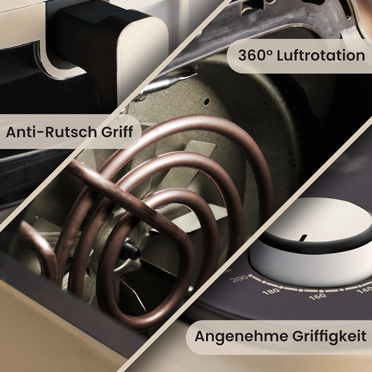 BRBARS Friggitrice ad aria calda da 5,5 l, con finestra e funzione di memorizzazione, più di 10 impostazioni, ricircolo dellaria ad alta velocità a 360°, senza olio e grasso, cottura sana, arrosto e frittura BRBARS Friggitrice ad aria calda da 5,5 l, con finestra e funzione di memorizzazione, più di 10 impostazioni, ricircolo dellaria ad alta velocità a 360°, senza olio e grasso, cottura sana, arrosto e frittura