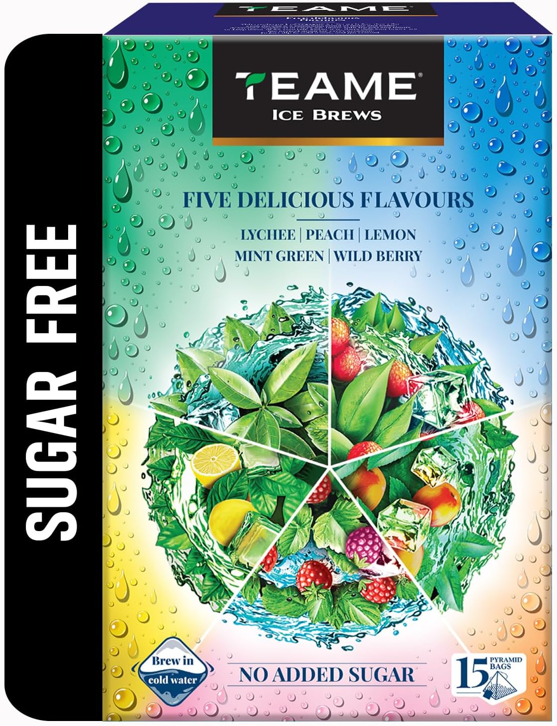 TE-A-ME Ice Tea Mix - Assorted Flavours | 15 Teabags | Sugar Free Iced Tea