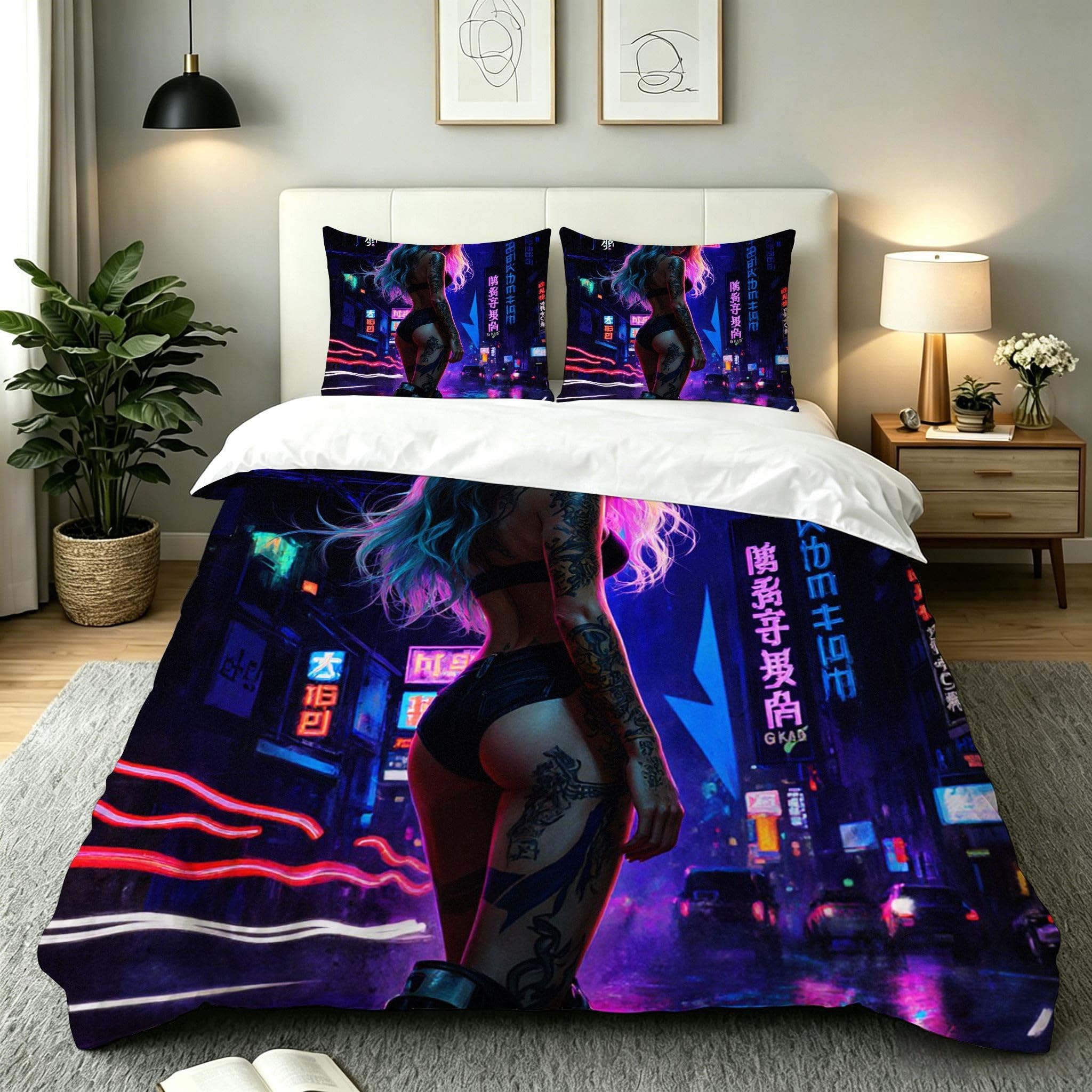 Housse de couette fille violette 140x200 cm, le cadeau idéal pour sa nouvelle chambre