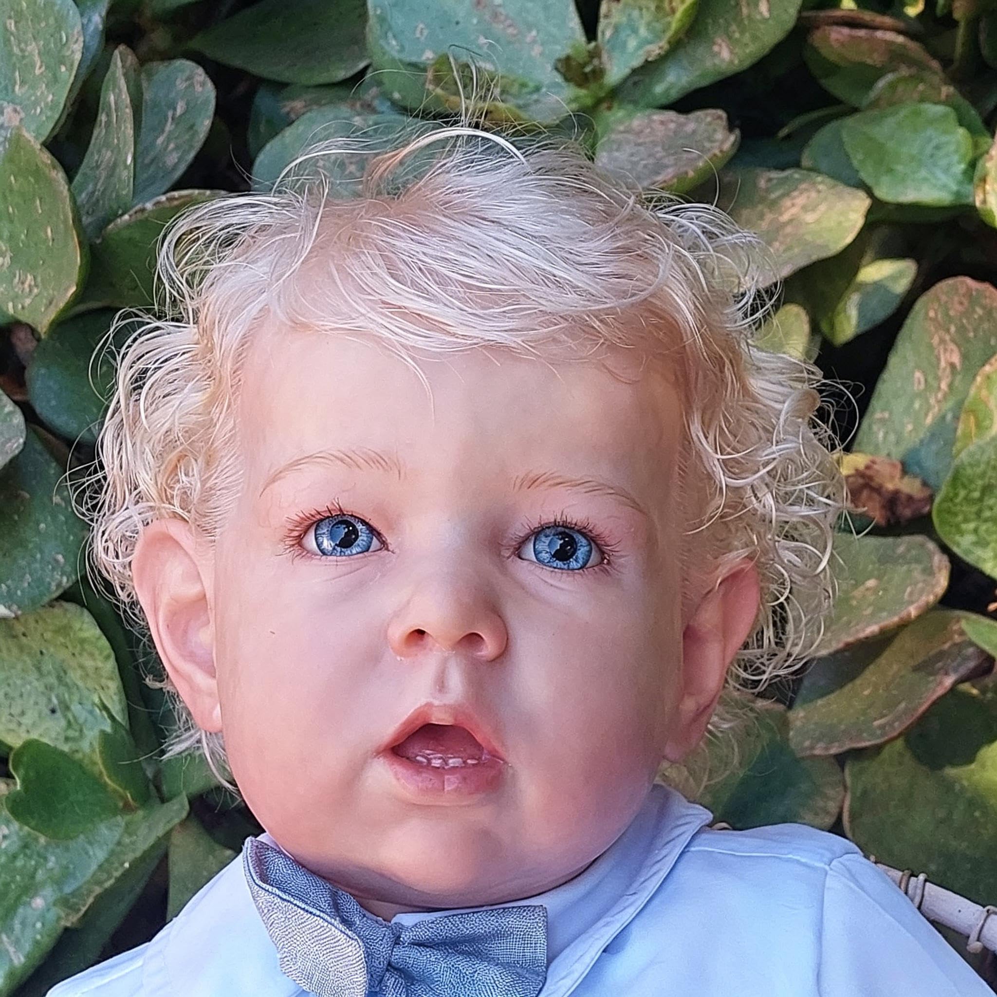 RXDOLL Duży rozmiar Reborn maluch lalki chłopiec blond włosy 71 cm realistyczne lalki Reborn Baby Boy miękka tkanina winylowa ciało realistyczny maluch lalka bobas ręcznie robiona zabawka dla dzieci