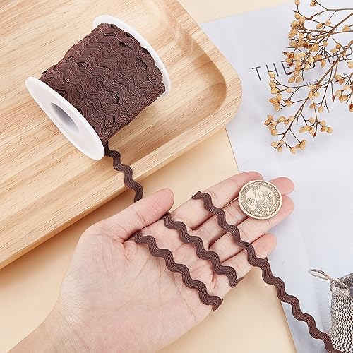 Miniatura 39 de GORGECRAFT 1 rollo de cinta RIC Rac de 27 yardas/82.0 ft para coser con flecos, 0.197 in/0.2 pulgadas para coser flores, boda, fiesta, cinta de Verde