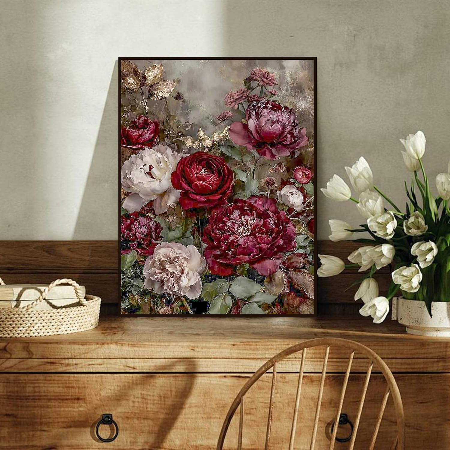 Floral Diamond Art Kits for Adults, Diamond Painting Kits for Beginner DIY image 3