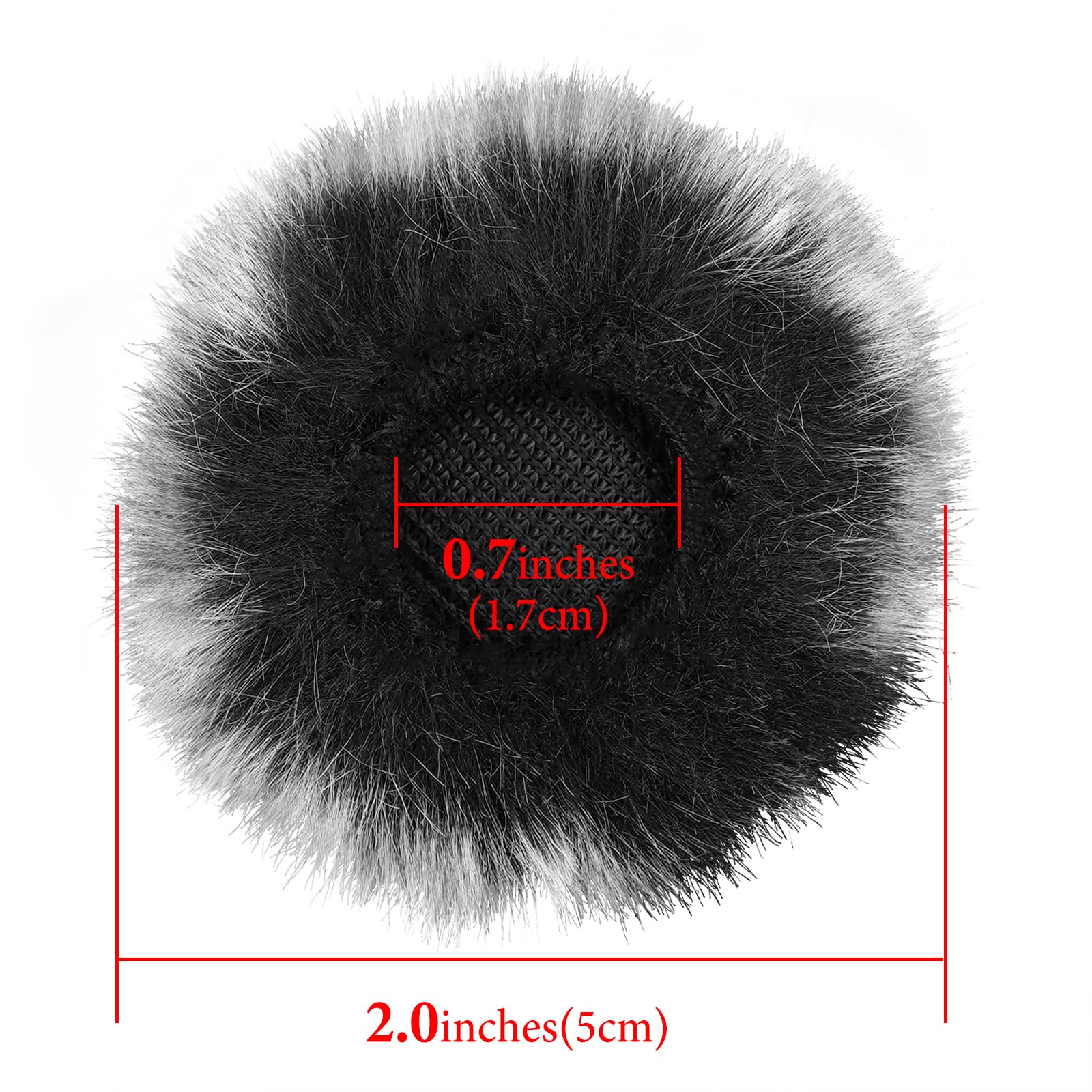Geekria for Creators Furry Windscreen Compatible with Hollyland Lark M2 Wireless Mic, Mic DeadCat Wind Cover Muff - Image 4