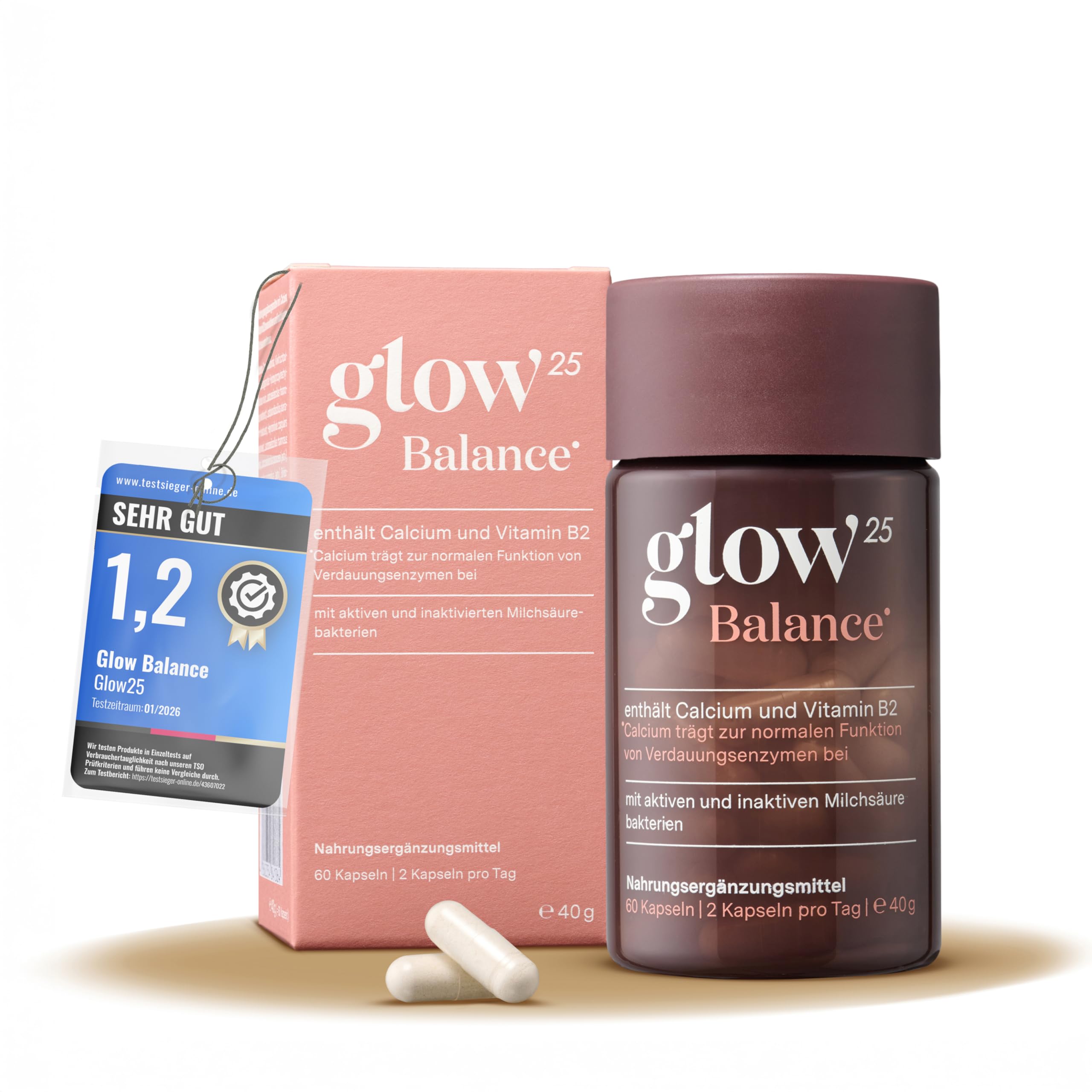 Glow25 Balance Probiotika Pulver 30 Portionen