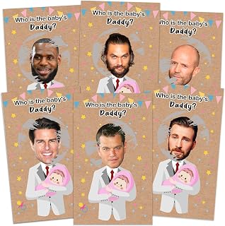 Funny Baby Shower Scratch Off Game Cards Girl, Kraft Scratch Off Lottery Ticket Raffle Cards Baby Shower Game, Great Party Icebreaker Game Ideas for Baby Shower, who is the baby's daddy, 40 Cards