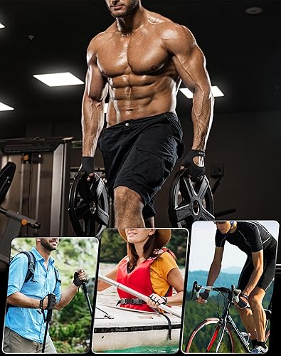 Miniatura 6 de COFIT Guantes de entrenamiento transpirables, guantes antideslizantes para levantamiento de pesas para hombres y mujeres, agarre superior y