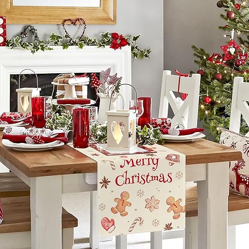 Miniatura 3 de Bonhause Camino de mesa de feliz cumpleaños de 13 x 72 pulgadas, globos para tartas, regalos, cocina, comedor, decoración de cumpleaños para