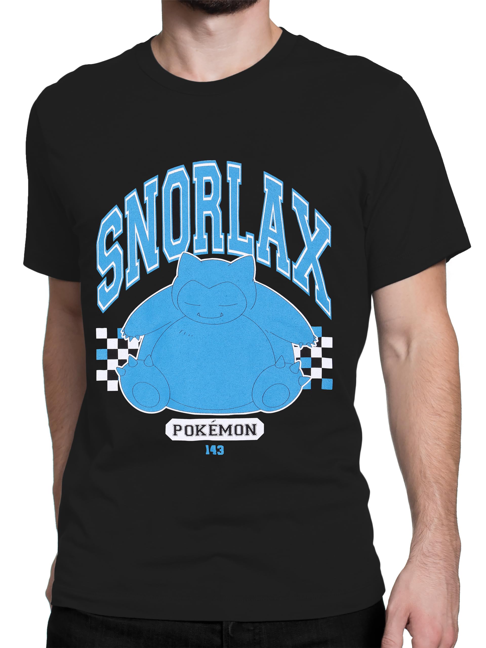 Pokémon T-Shirt for Adults | Mens Snorlax Tshirt | Cotton Men’s Tee Shirts | Sizes Small to XX-Large