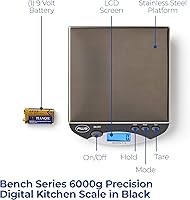 Vista 2 de American Weigh Scales - Balanza de cocina digital, ninguno , Negro