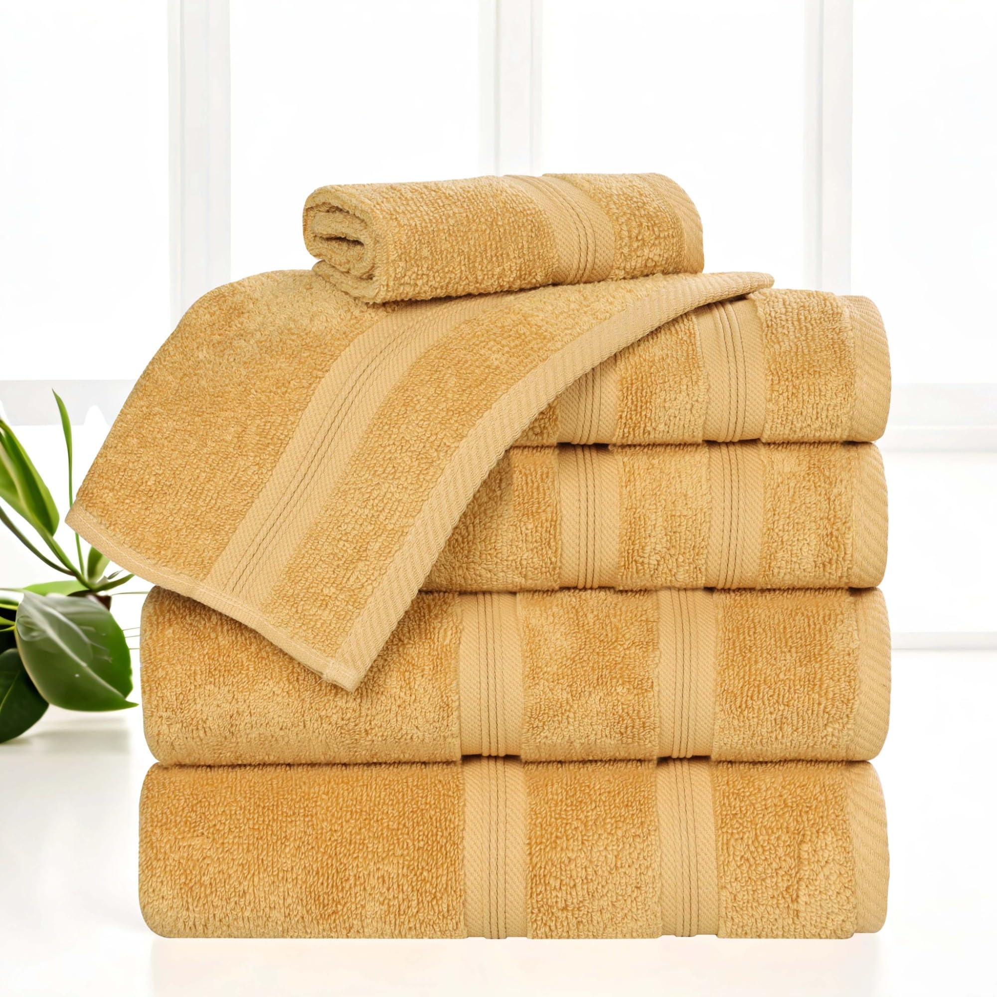 Toallas de algodón de felpa para decoración de baño, gimnasio y spa