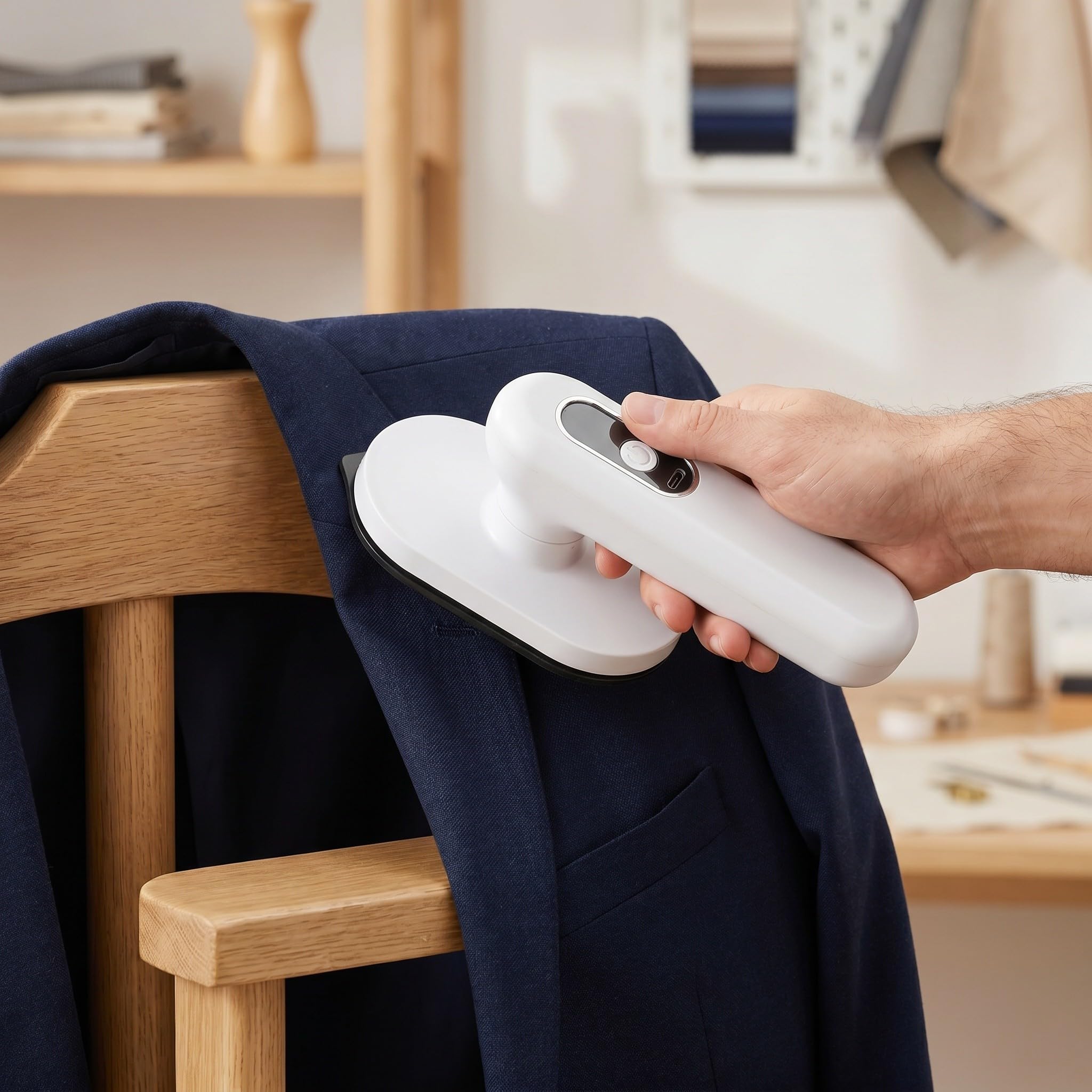 IMIKEYA Plancha de Vapor Portátil Inalámbrica USB Recargable Mini Plancha de Viaje con Ajustes de Temperatura Compacta y Ligera para Ropa Casa y Negocios