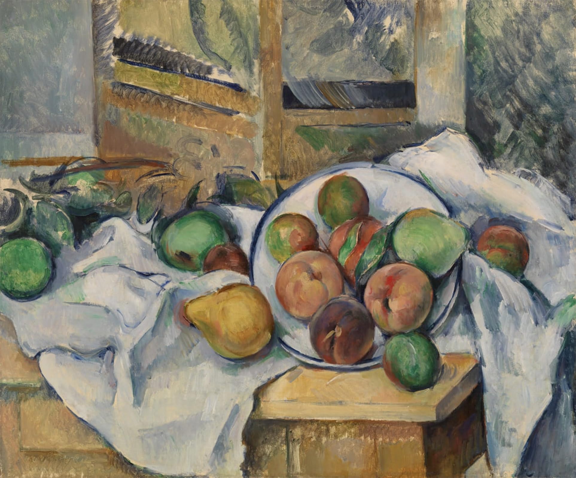 ARTXLXXBN Famous Print Painting Colorful Art Print a Table Corner by Paul Cézanne Canvas Art Decorations for Home Decor 60x90cm