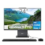 Lenovo ThinkCentre All-in-One Desktop Computer, 24" FHD IPS Display, 8-core Intel Core i5-13420H Processor, 16GB DDR5, 512GB SSD, Wi-Fi 6, USB-C, HDMI in&Out, Wired KB&Mouse, Windows 11 Pro