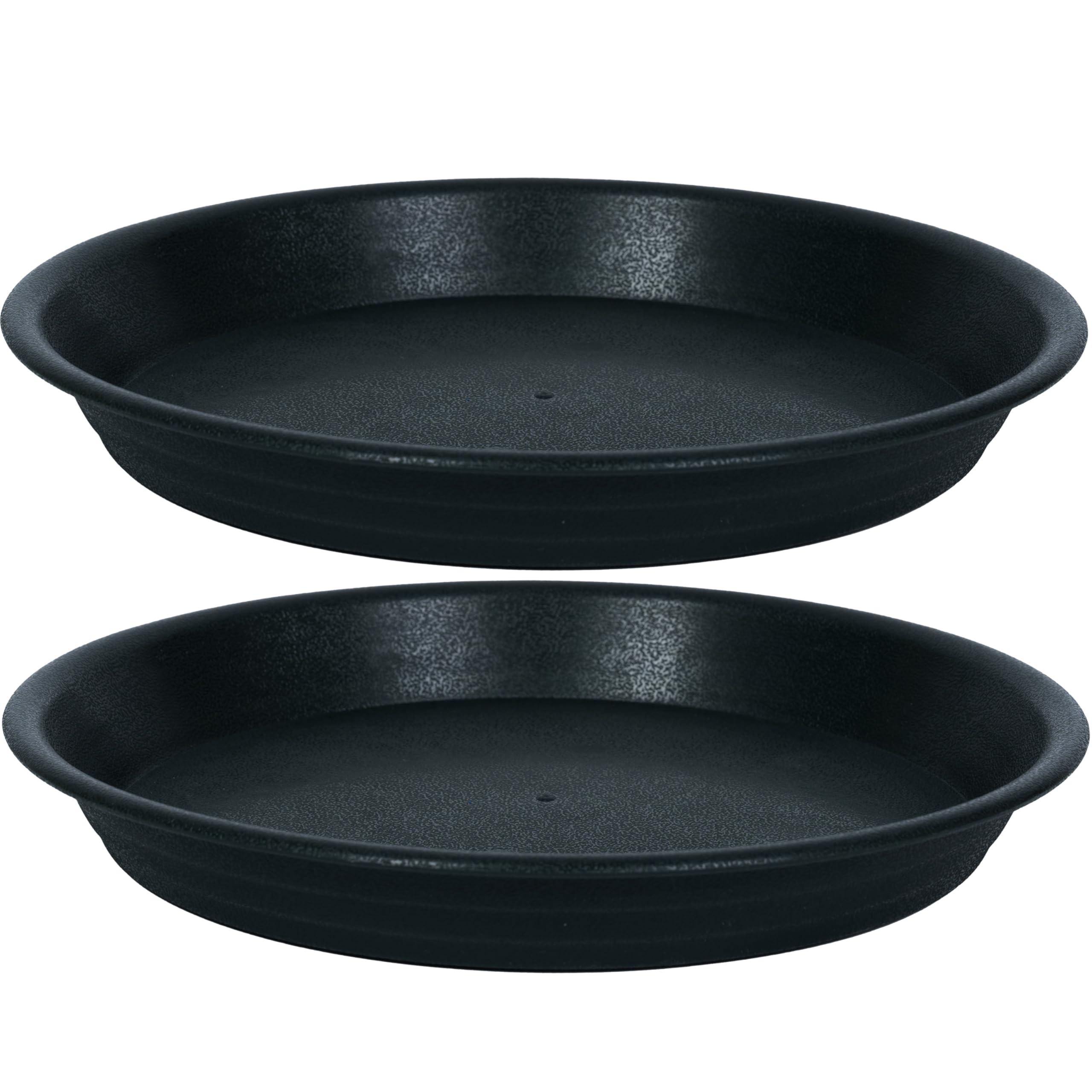 MSKIAUO 2 Pack Plant Saucer Drip Tray 13 14 inch, Large Plastic Flower Planter Saucers and Drip Trays for Indoors Outdoor...