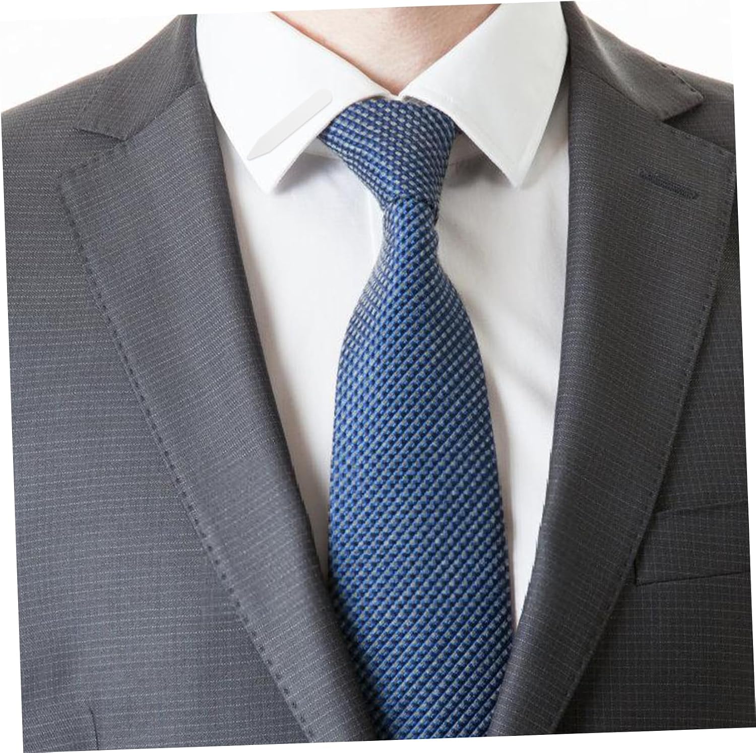 200pcs Nylon Collar Stay Sticker Collar Stay Holder Pour Dress Shirt Collar Support Pad Large Collar Inserts for Men Inserts Men Dress Shirt Garter Label Cone White