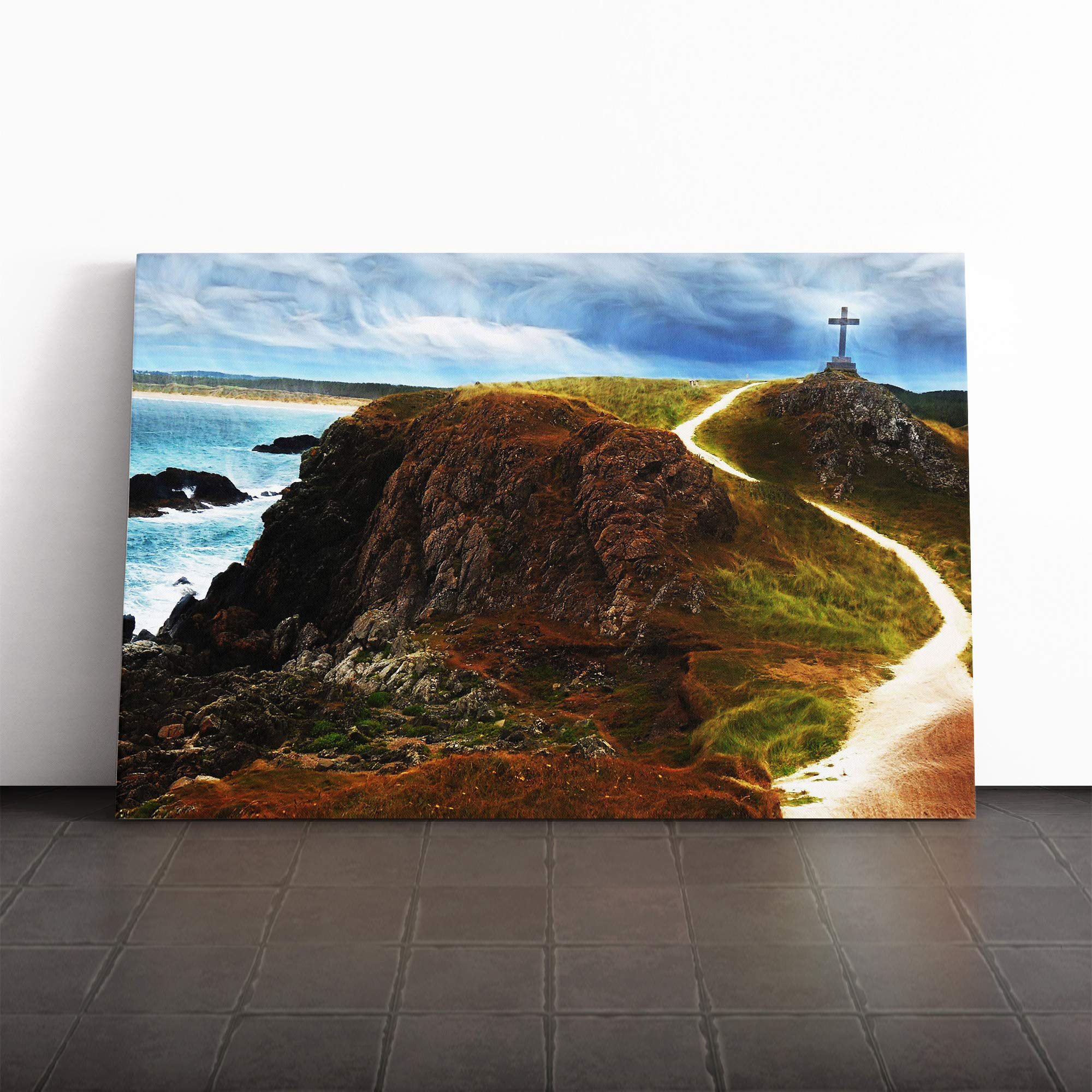Wales Landscape Canvas Print | Gallery Wrapped 30mm Frame Wall Art | 24x16 inches | Ready to Hang | Modern Landscape Picture | Living Room Bedroom Lounge Office