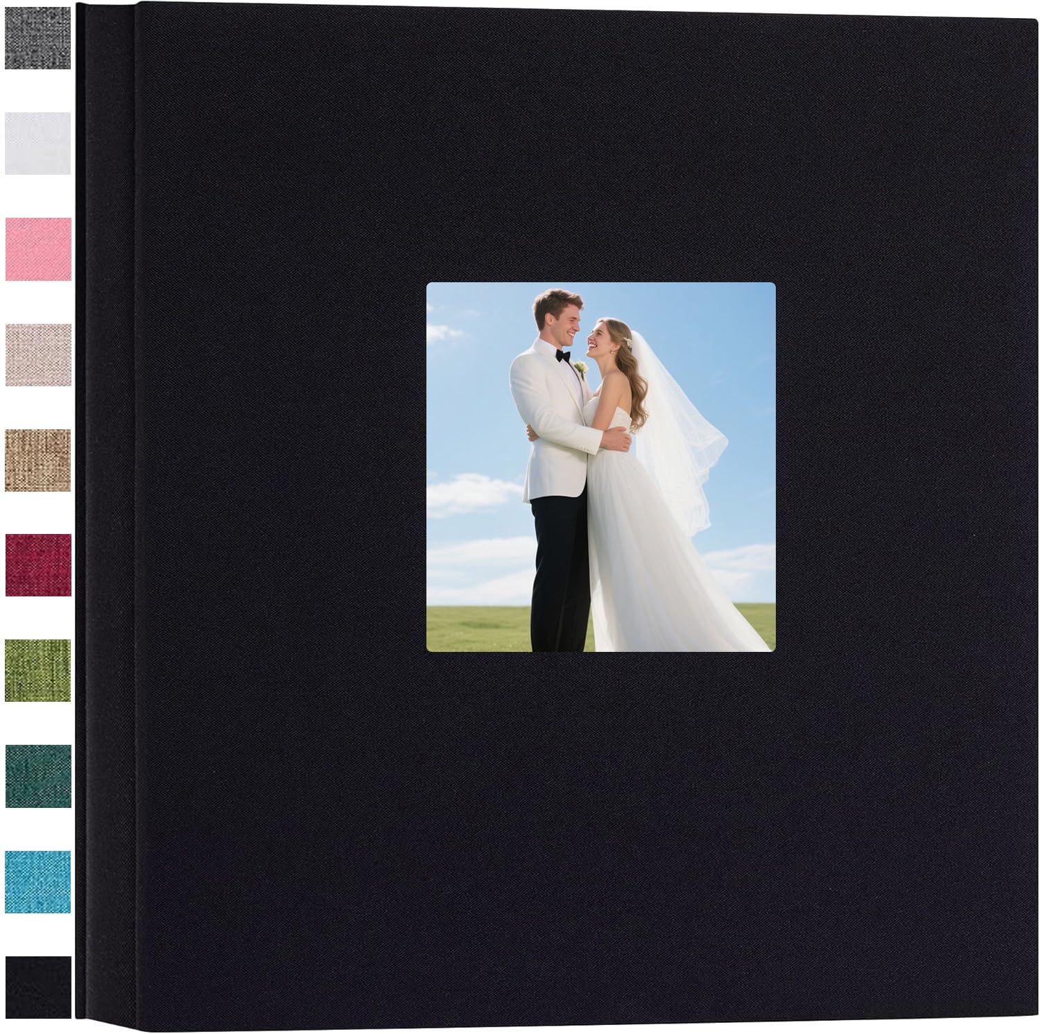 Ponping Linen Hardcover Photo Album 6x4 600 Photos Large Capacity for Family Wedding Anniversary Baby Vacation