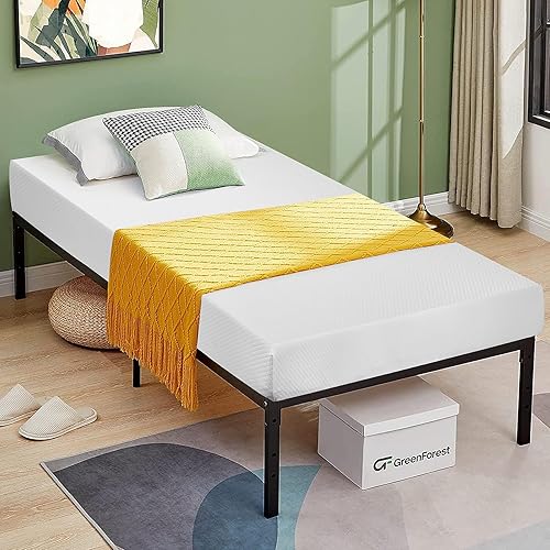 Colchón de espuma viscoelástica de gel de 12 pulgadas, colchón tamaño individual con funda suave extraíble, colchones de firmeza media, certificado