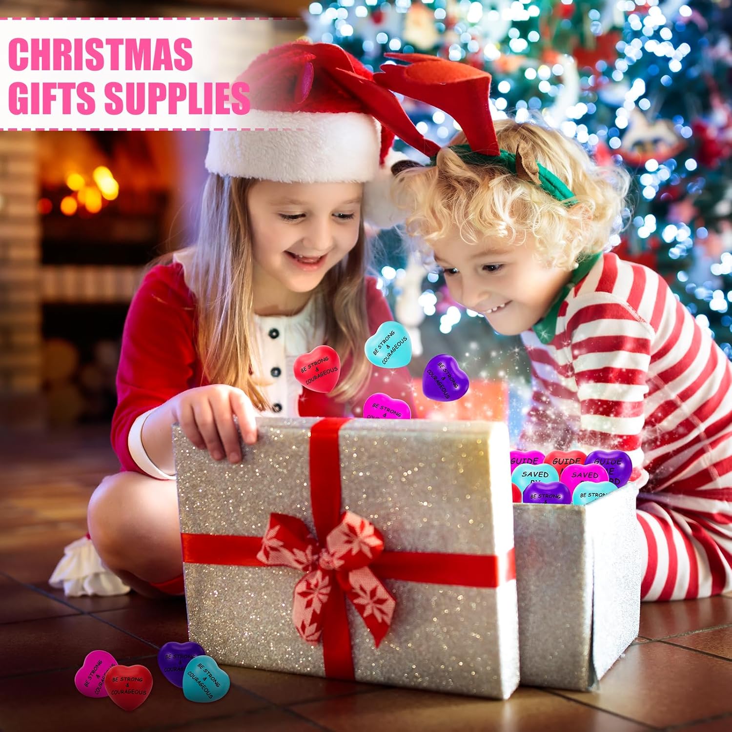 Tradder 36 Pcs Heart Stress Balls Appreciation Heart Shaped Foam Motivational Stress Balls Bulk Relief Gifts Bulk for Adults and Kids Wedding Party(Bible)