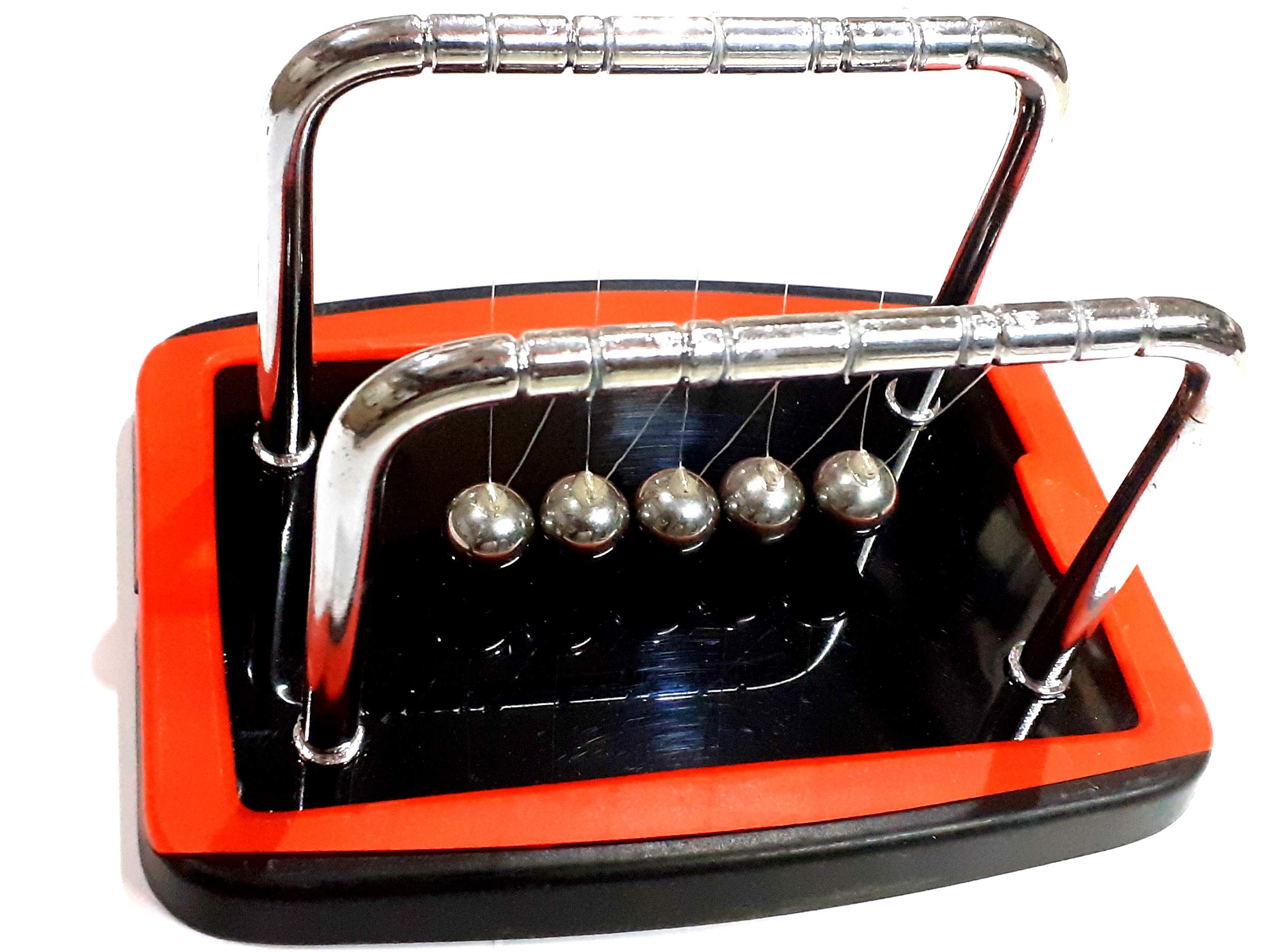 Melody's Newton's Cradle ( Executive Ball Clicker) Corporate Gift Model. STEM Activity. ABS Plastic Base with Super Crome Finish Product.