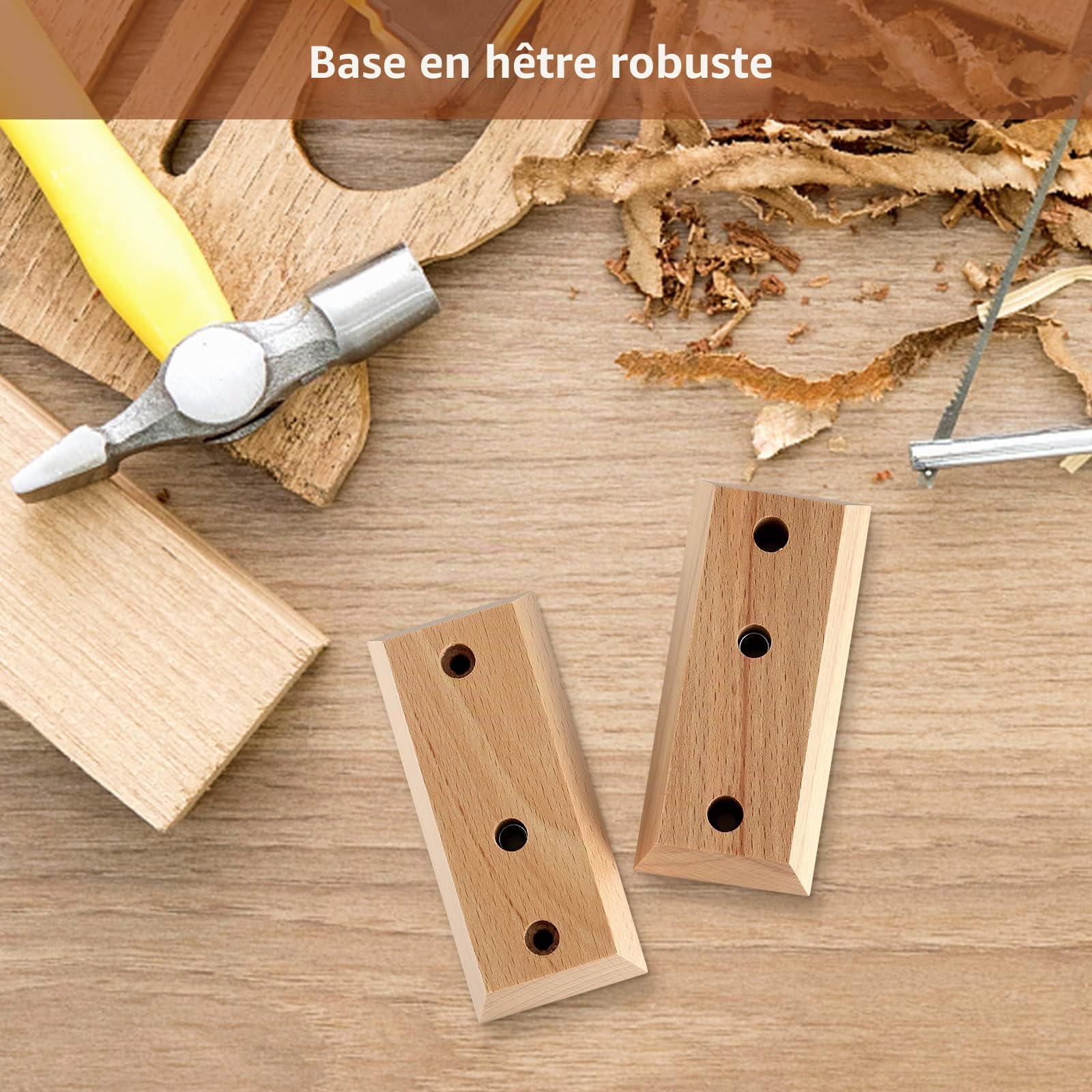 Support Guitare Mural, 3 pièces Classique Porte Guitare pour Basses, Acoustique Guitare, Banjo, Mandoline, Accessoire Guitare Bois Universel Réglable Accroche Guitare pour Bureau Home Studio