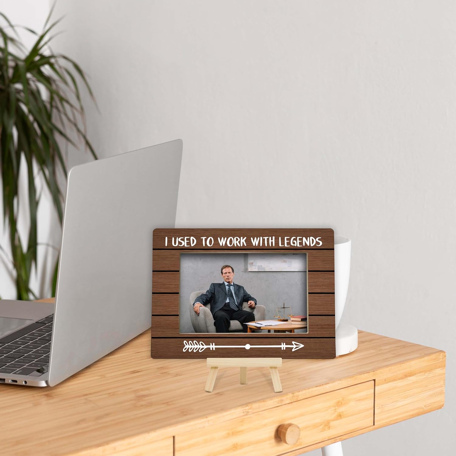 I Used To Work With Absolute Legends Picture Frame, Boss's Day Gifts, Thank You Gifts for Coworker, Boss, Wood 4x6 Picture Frame Decor-H07 - Image 6