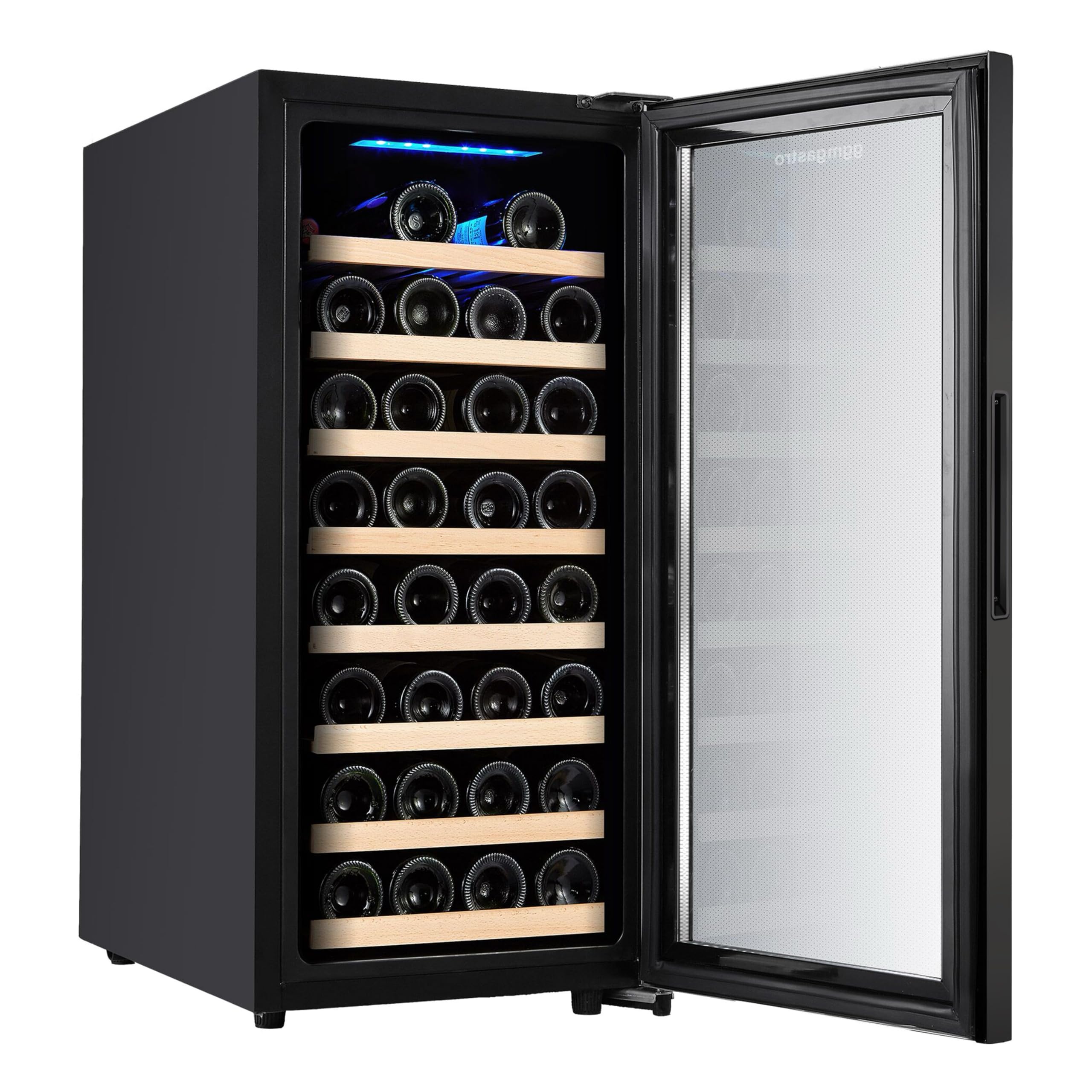 GGM Gastro | WKM100S-1N | Weinkühlschrank - 1 Klimazone - 100 Liter - max. 38 Flaschen