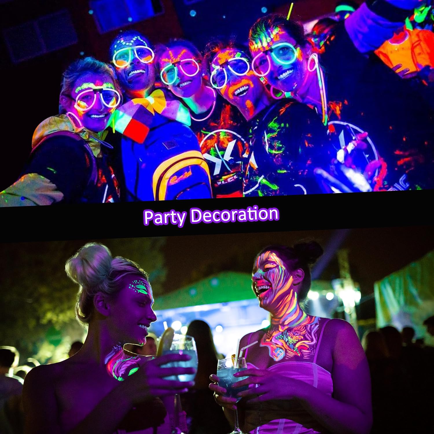 Halloween Outdoor Blacklight Spotlight,12W Outdoor Black Lights for Glow Party,Purple LED Landscape Lighting for Yard Garden Poster Bar Decoration,4Pack