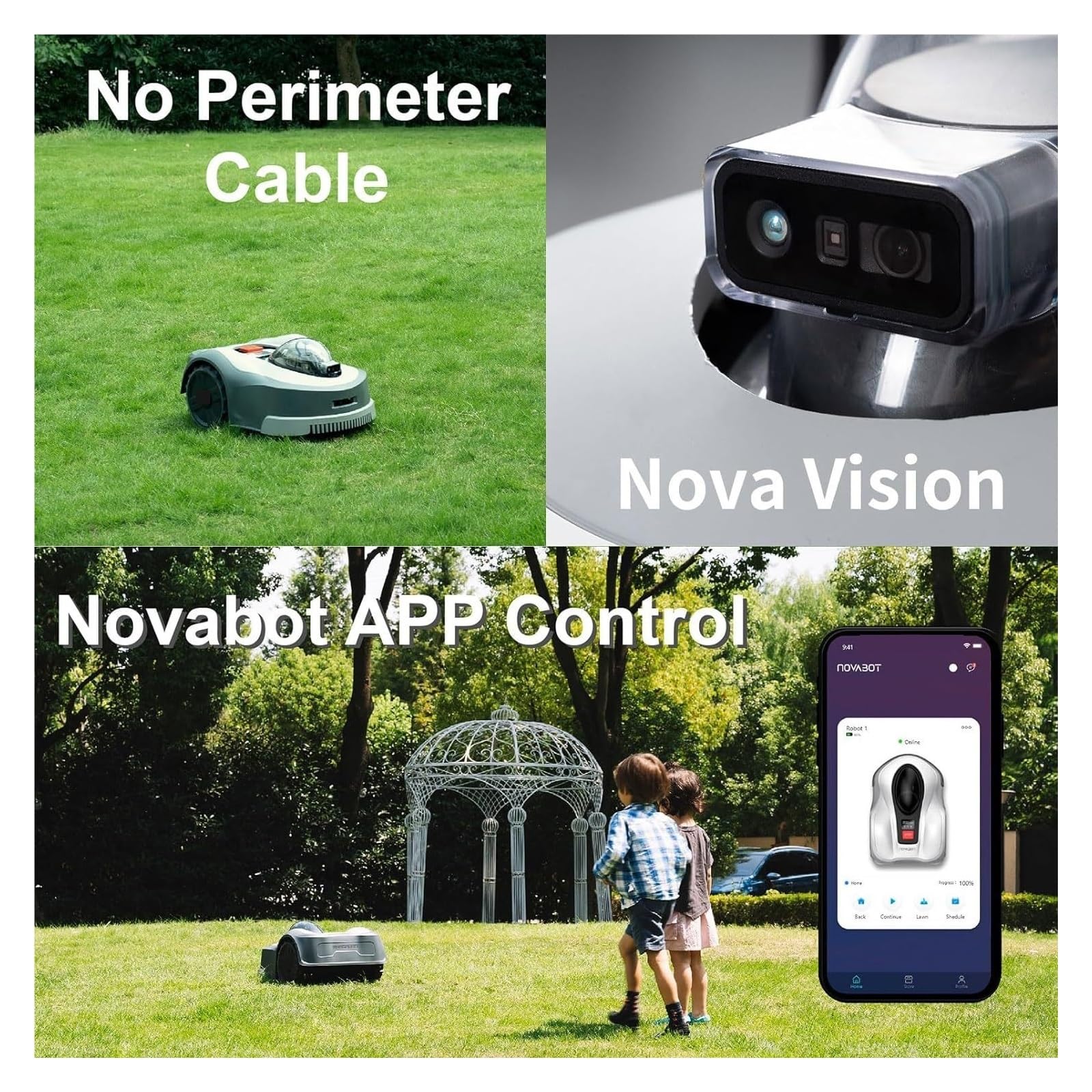 Inteligentny Robot Koszący, W Pełni Automatyczny Odchwaszczacz GPS, Wysokowydajna Kosiarka Domowa(N1000)