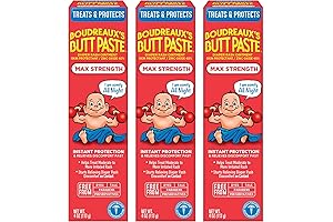 Bourdoux Maximum Strength Diaper Rash Cream, 4 oz Tube, 3-Pack: Effective and...