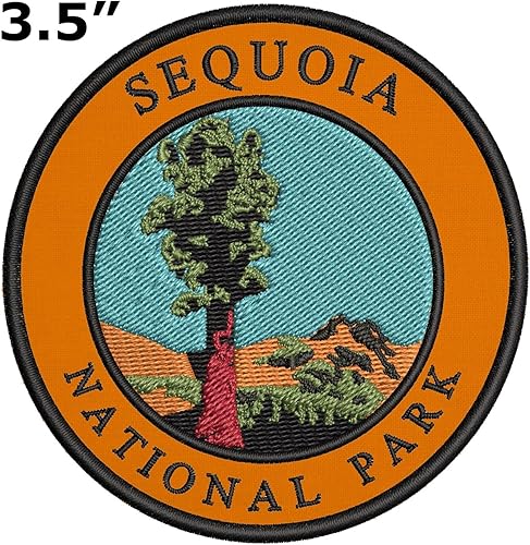 Miniatura 2 de Sequoia National Park Patch Embroidered Iron-onSew-on Decorative Embroidery Applique Clothing Vest Jacket Premium Stitching Nature Wild Animals