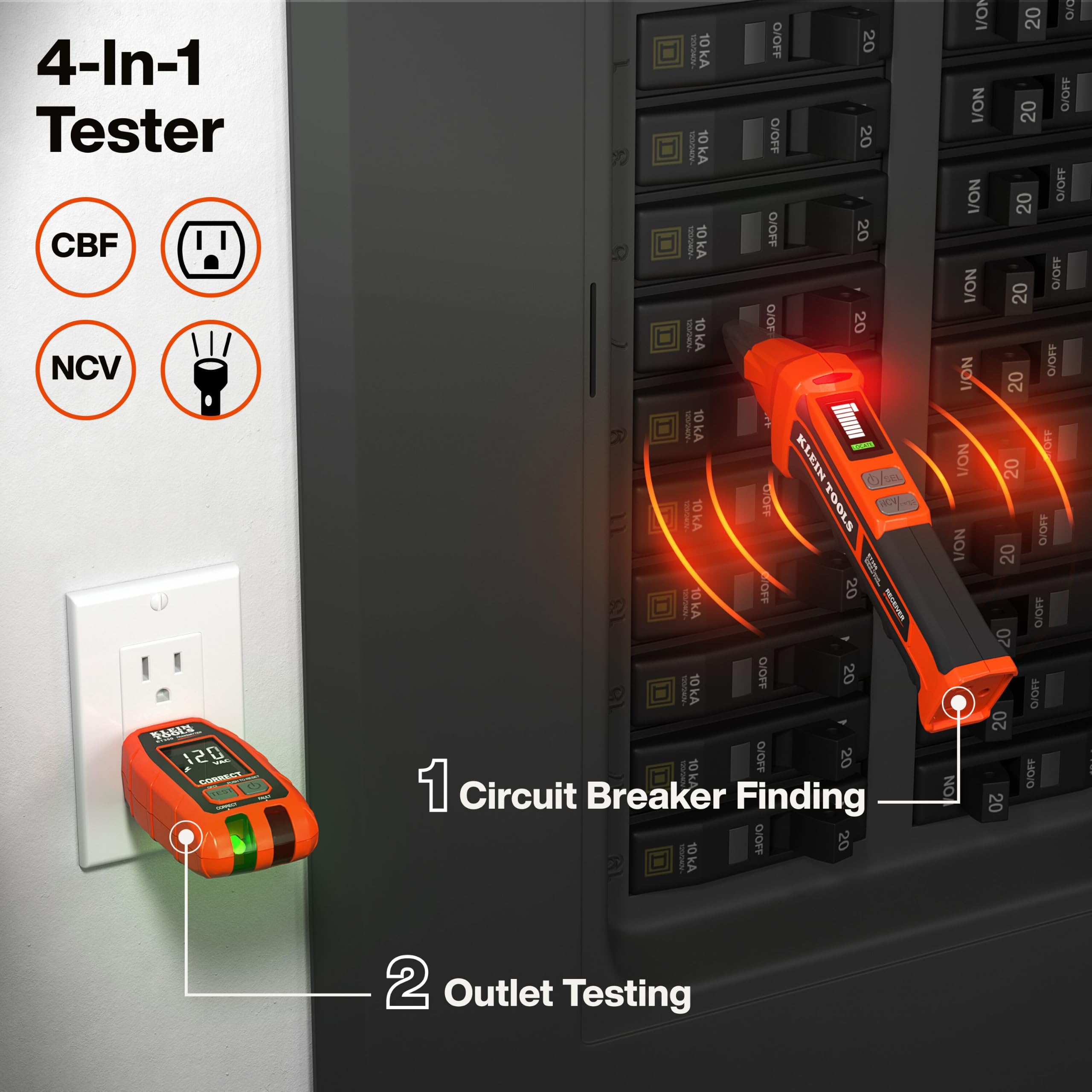 Klein Tools ET350: 4-in-1 Circuit Breaker Finder -3