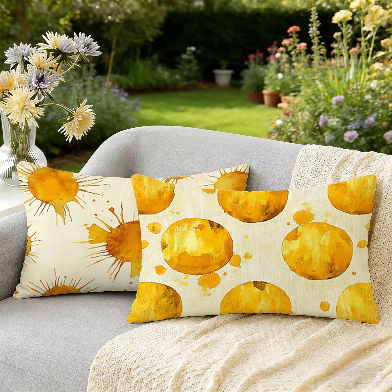 Coussin exterieur impermeable lot de 2 idees cadeaux femmes decoration maison