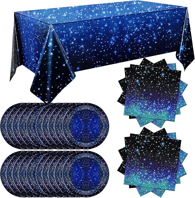 RAIHOMKIT 41 Pack Galaxy Party Supplies, Outer Space Themed