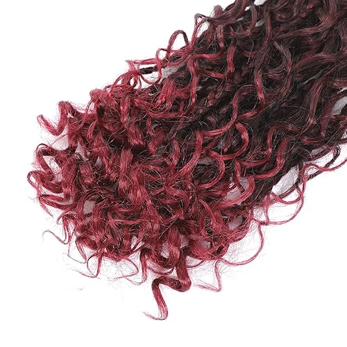 Miniatura 6 de Ayana Goddess Box - Trenzas de ganchillo de 10 pulgadas, paquete de 8 extensiones de cabello sintético de ganchillo para mujeres (10 pulgadas TBUG)